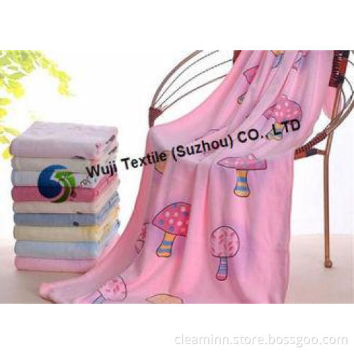 Mushroom Patterned Microfiber Fabric Quick Dry Beach Towels